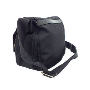 Prada bag Crossbody Nero messenger Leather Black saffiano Tessuto